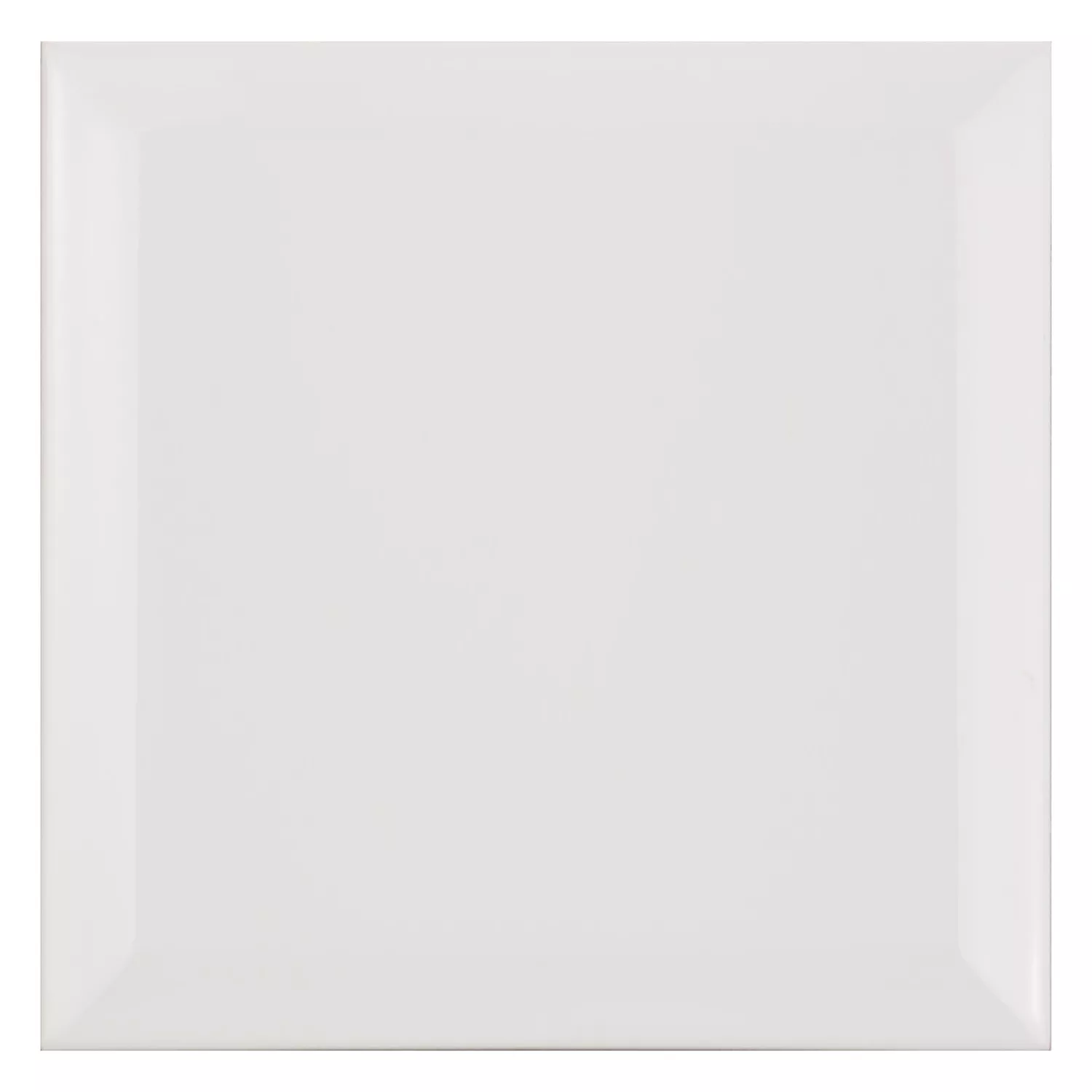 Metro flise Hvid Måtte 15x15 cm Med Facet Eris Blanco