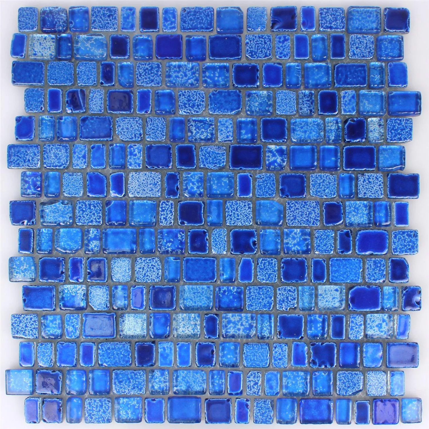 Prøve Mosaik Fliser Glas Roxy Blå