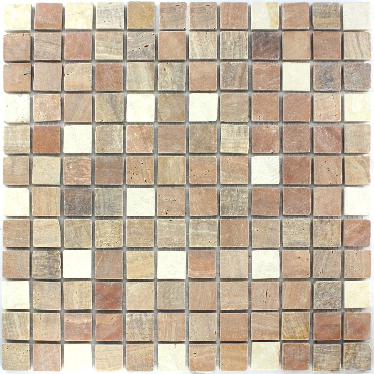 Mosaik Fliser Marmor Cotto Mix 23x23x7mm