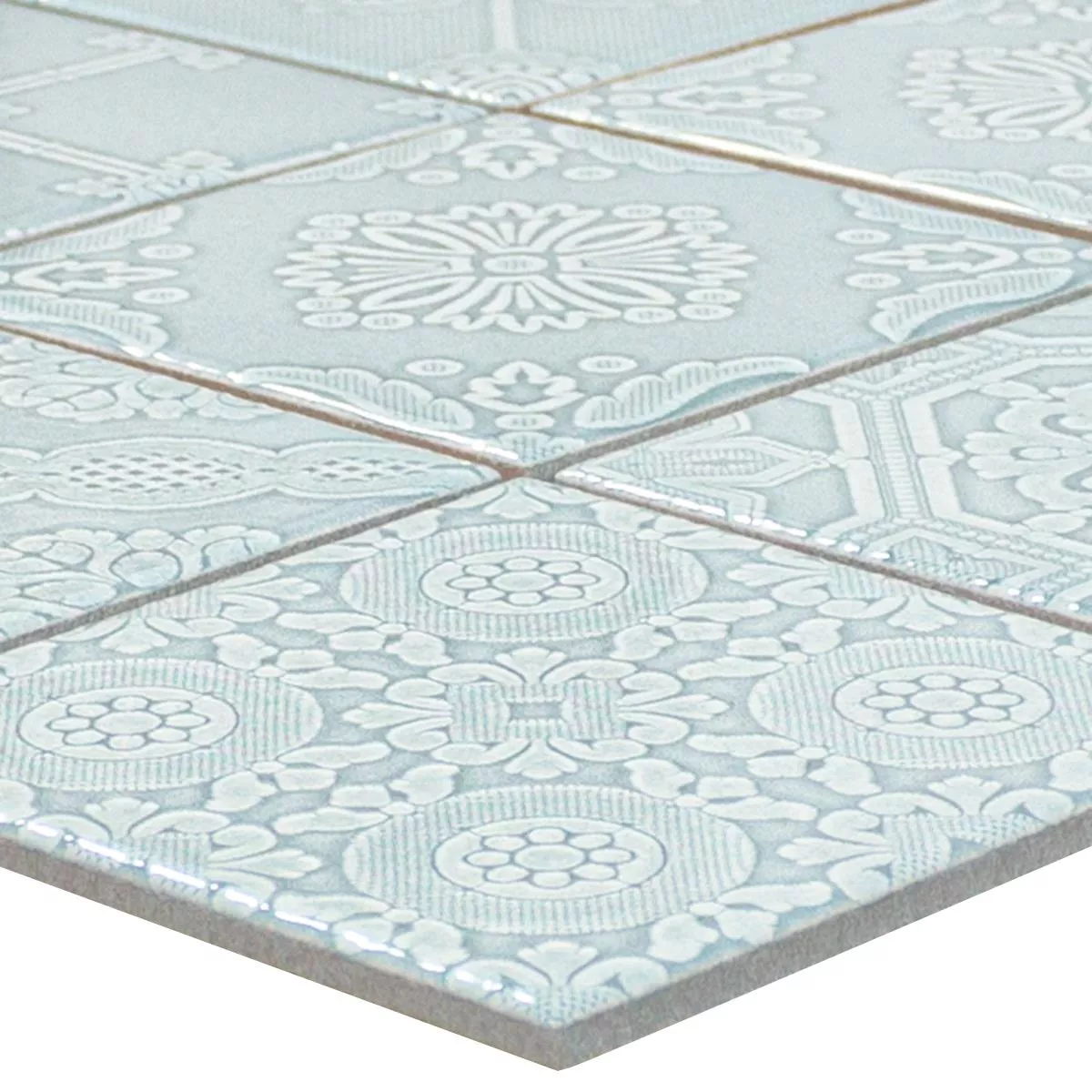 Keramik Mosaik Fliser Rivabella Relief Grøn Keramik Mosaik Fliser Rivabella Relief Grøn