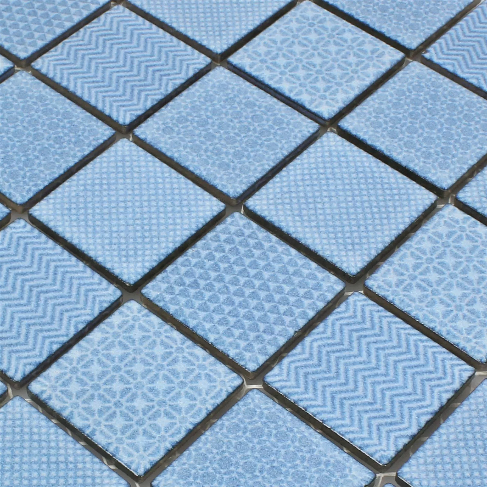Prøve Mosaik Fliser Keramik Sapporo Blå