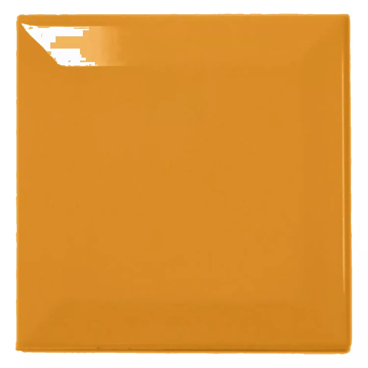Metro flise Gul Strålende 10x10 cm Med Facet Catarina Ocre