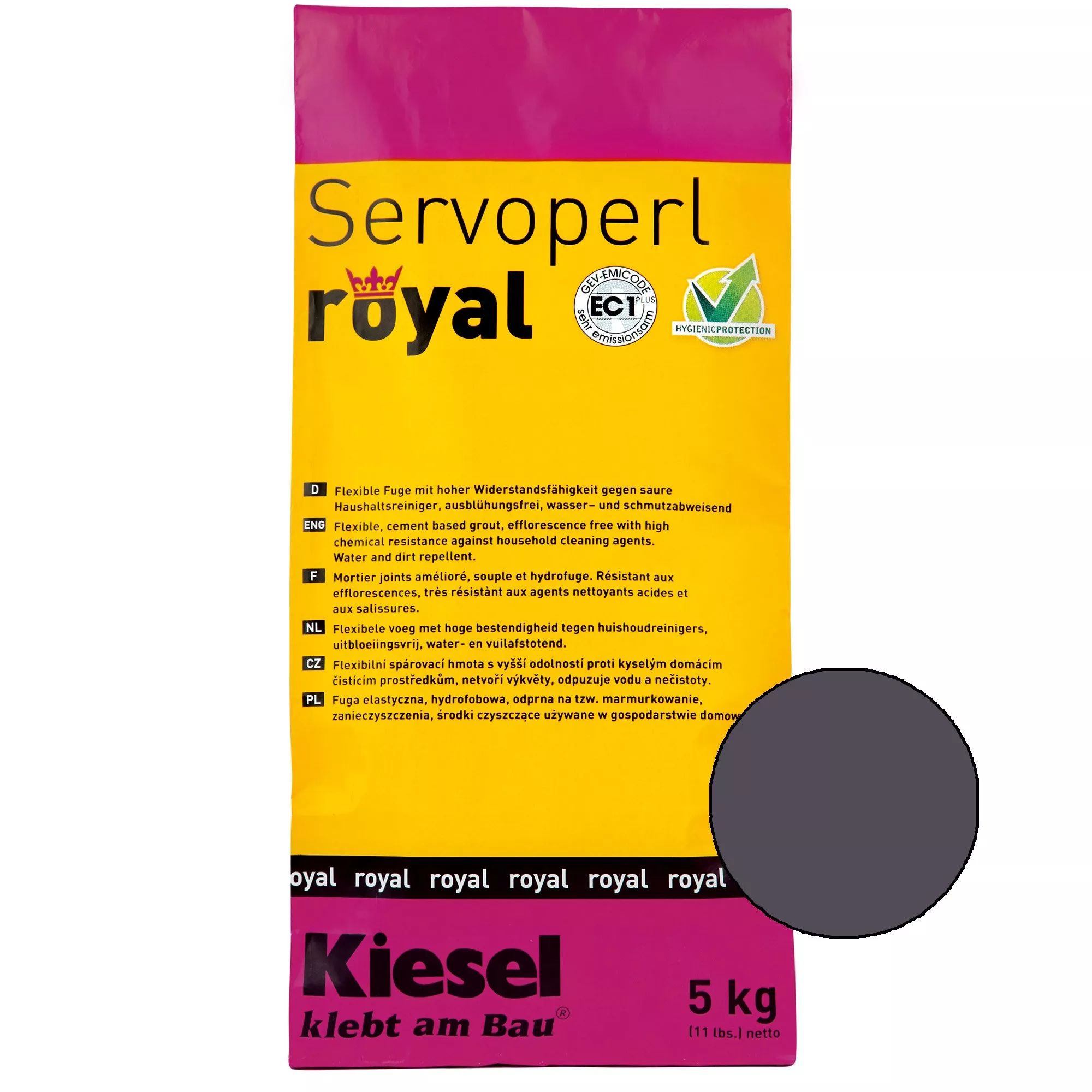 Kiesel Servoperl Royal - Fleksibel, Vand- Og Snavsafvisende Samling (5KG Shadow)