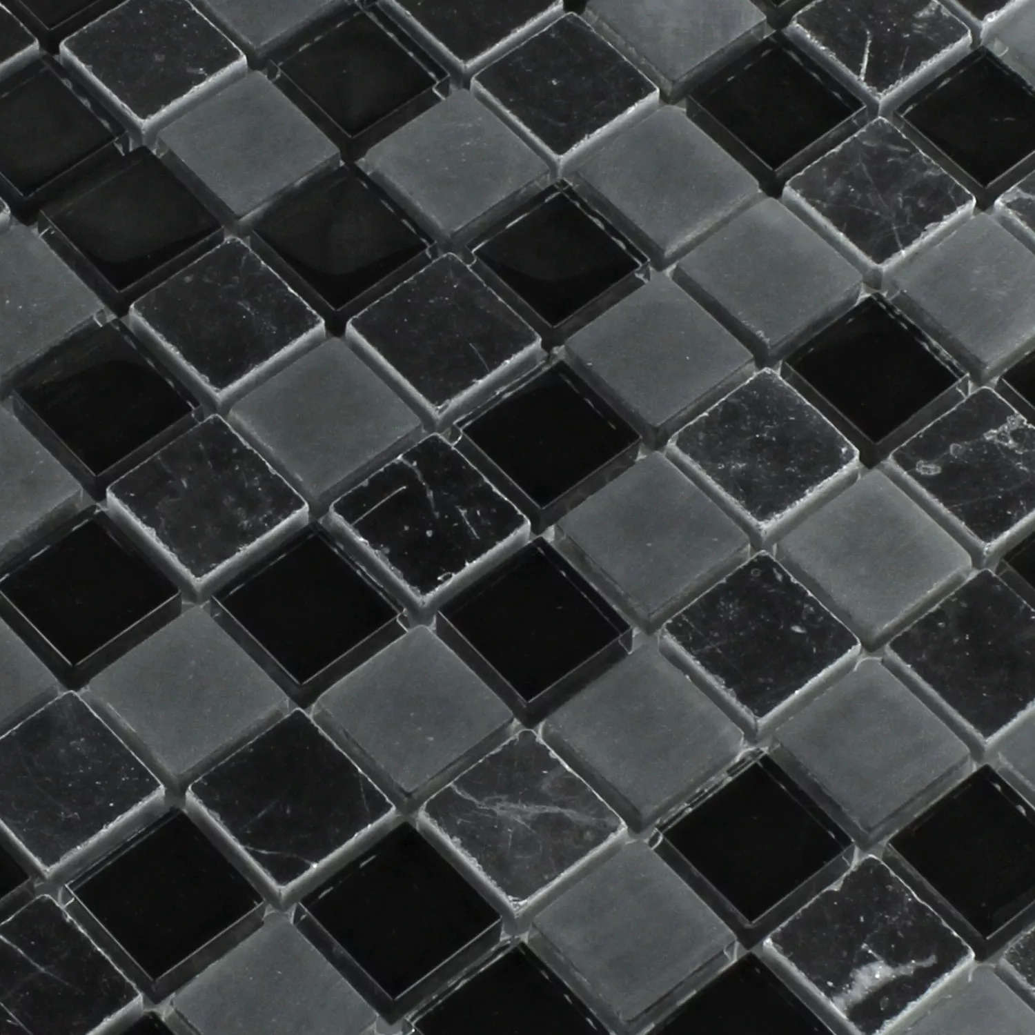 Mosaik Fliser Glas Marmor Zambia 23x23x8mm