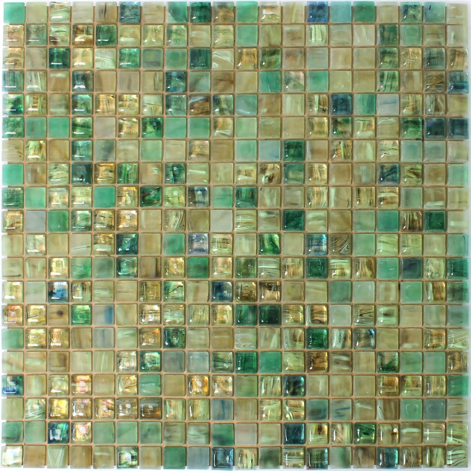 Glas Swimmingpool Mosaik Fliser Pergamon Grøn