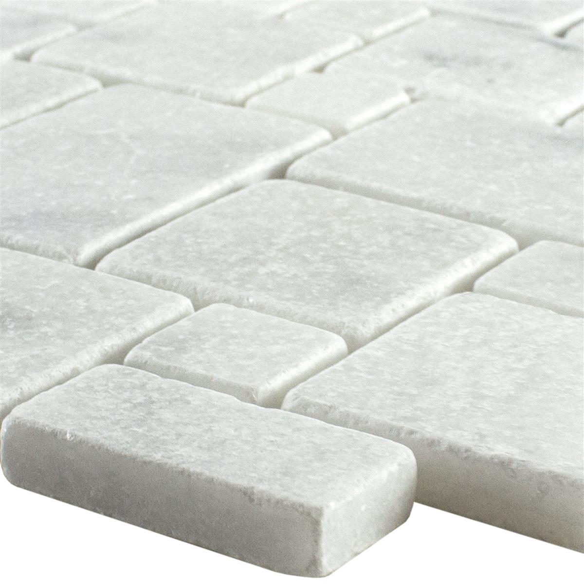 Natursten Marmor Mosaik Fliser Kilkenny Hvid