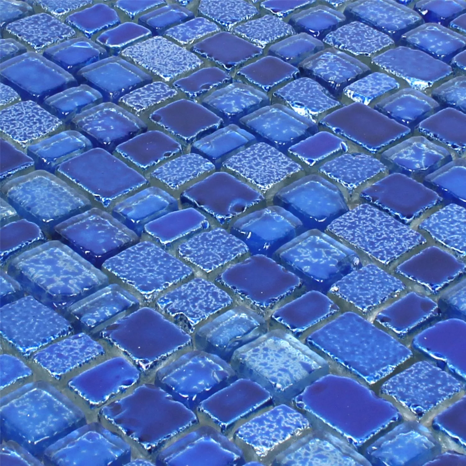 Mosaik Fliser Glas Roxy Blå