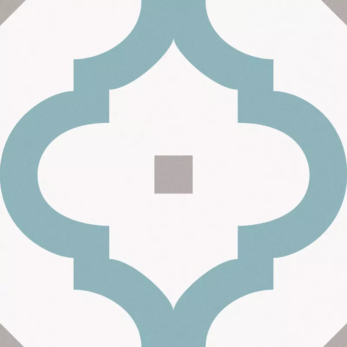 Atlantica Medeo Blå Hvid Gra 25x25 cm