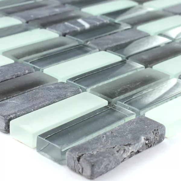 Mosaik Fliser Glas Marmor Sticks Gra Mix Elenor Mosaik Fliser Glas Marmor Sticks Gra Mix Elenor