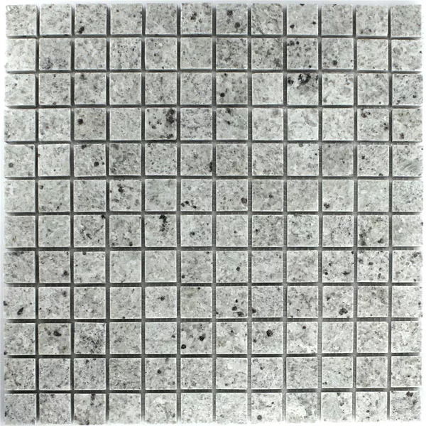 Granit Mosaik Fliser 23x23x8mm Gra Hvid