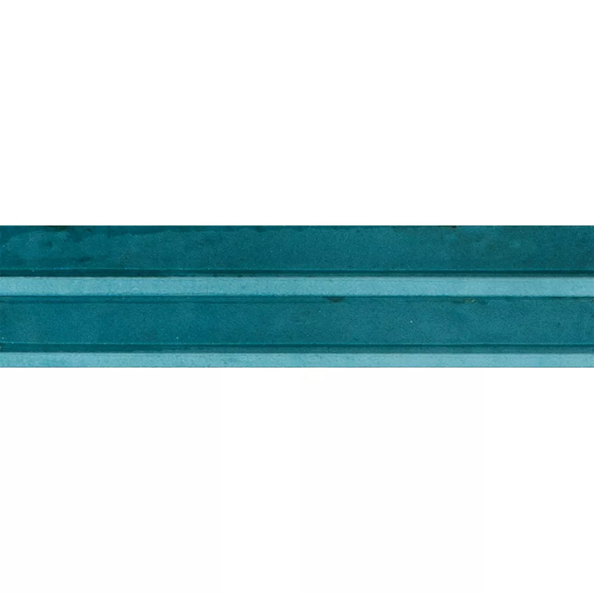 Artemis Havblå Strålende Struktureret 3D 6x24 cm