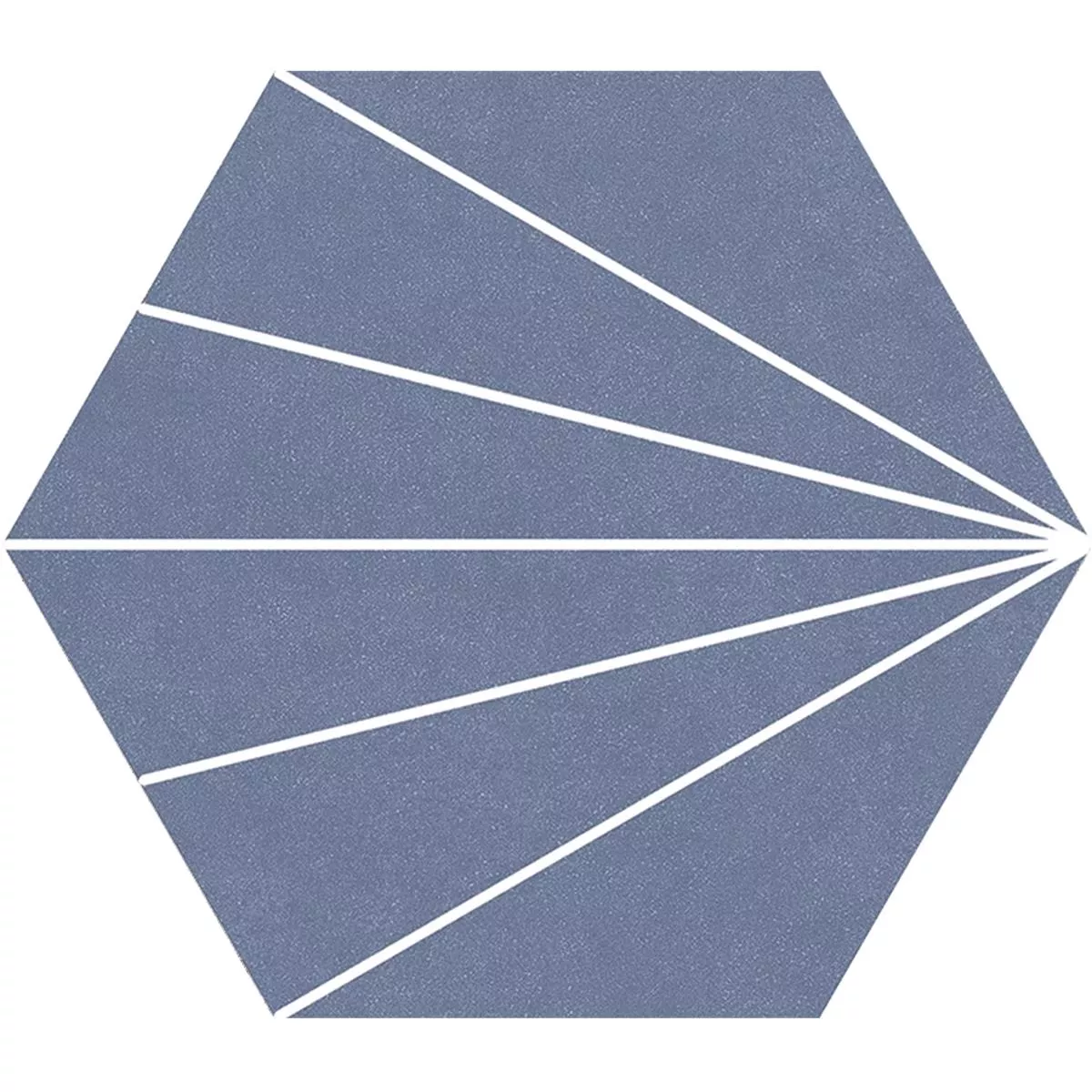 Porcellanato Fliser Millennium Hexagon 3D Optik Blå 22,5 x 25,9cm 