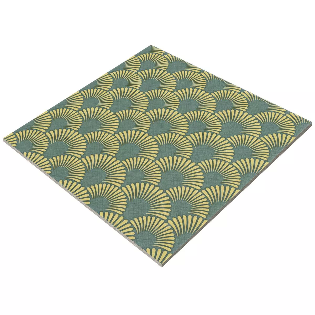 Gulvfliser Cement Optik Wildflower Grøn Decor 18,5x18,5cm 