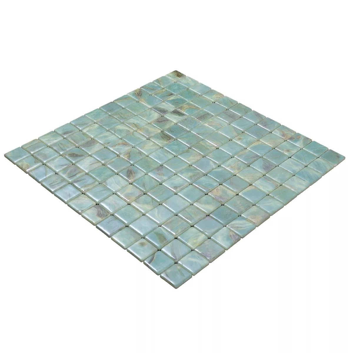 Glas Swimmingpool Mosaik Alassio Turkis 25