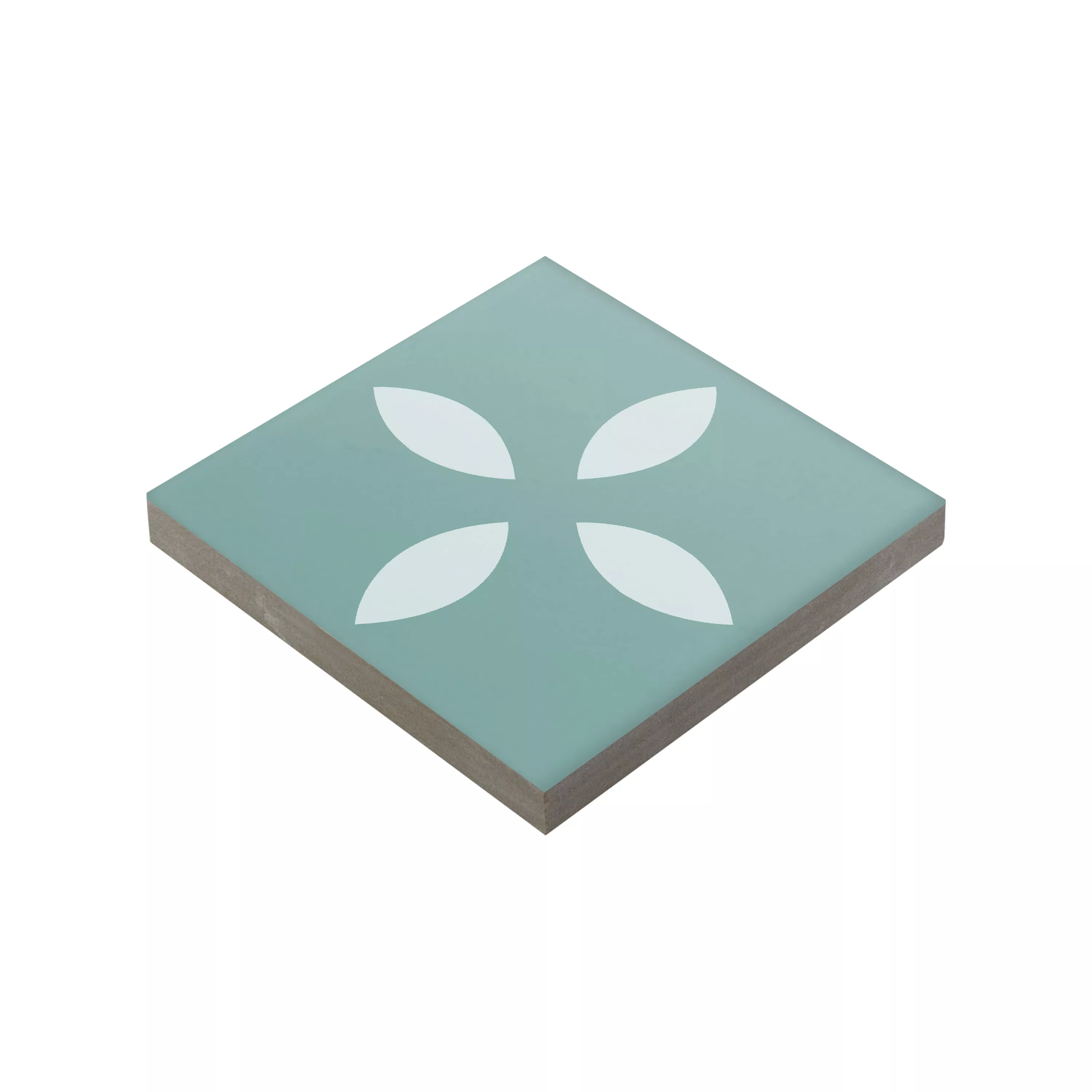 Porcellanato Fliser Genexia Decor Turkis Rosone 4,6x4,6cm Porcellanato Fliser Genexia Decor Turkis Rosone 4,6x4,6cm