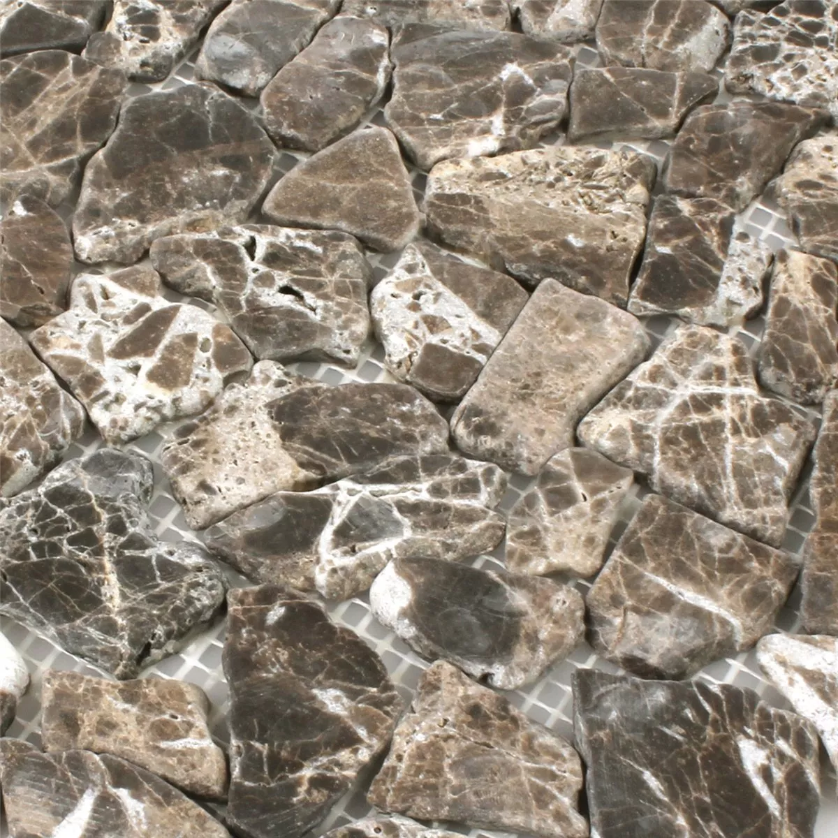 Prøve Mosaik Fliser Marmor Brud Impala Brun