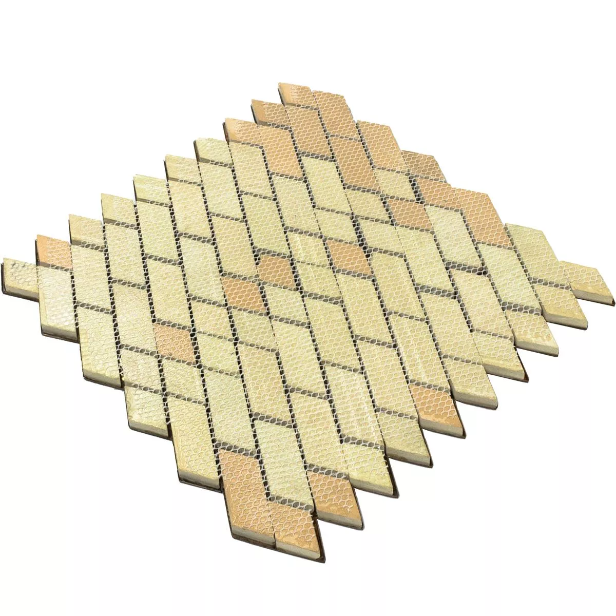 Prøve Metal Kobber Mosaik Fliser Copperfield 3D Bølge