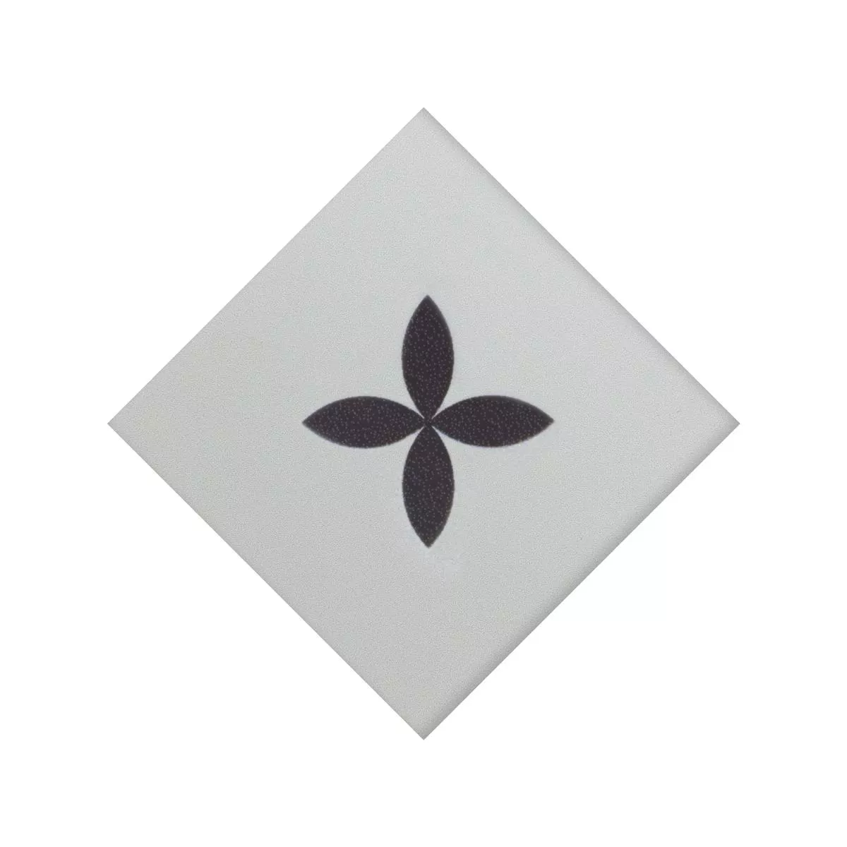 Porcellanato Fliser Genexia Sort Hvid Decor 4 Rosone  4,6x4,6cm