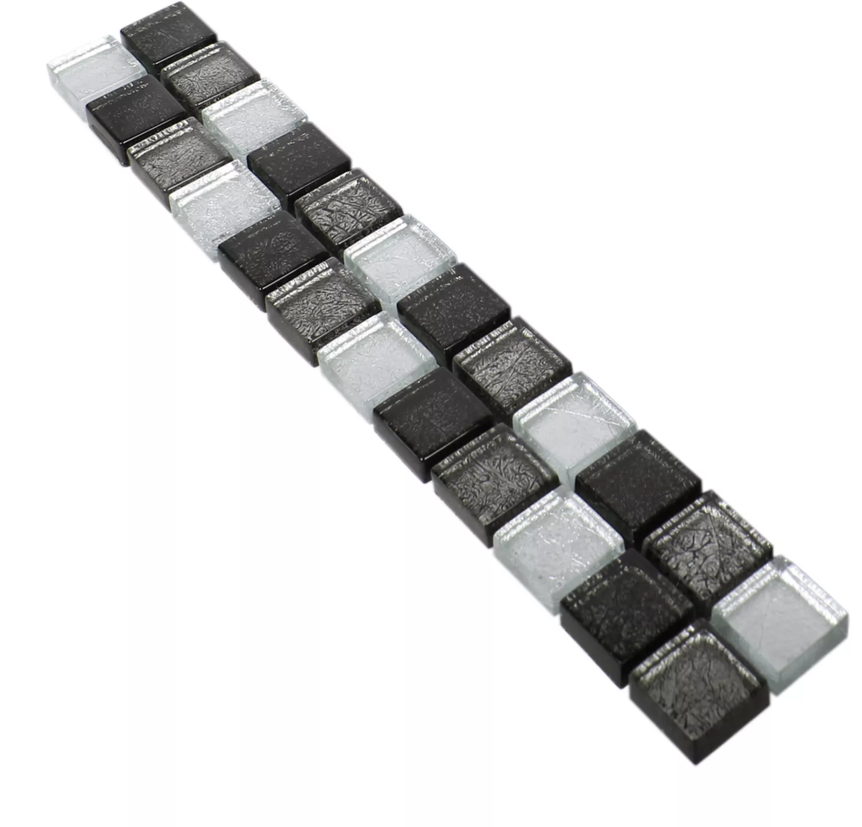 Glas Bordure Johnstown Sort Sølv Q23 Glas Bordure Johnstown Sort Sølv Q23