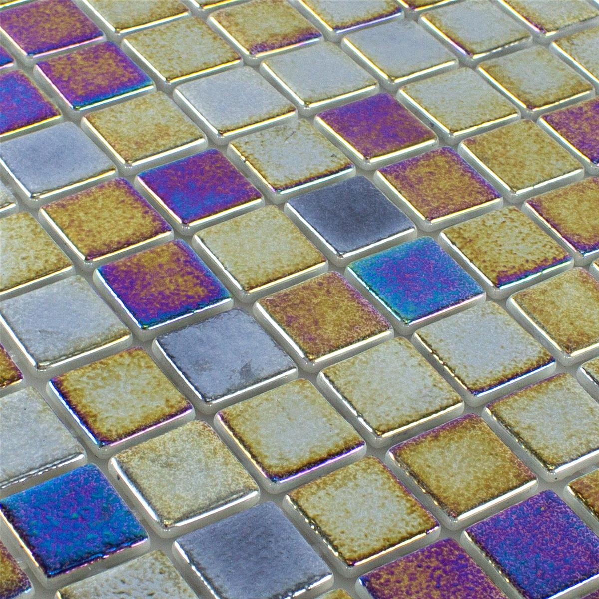 Glas Swimmingpool Mosaik McNeal Petrol 25