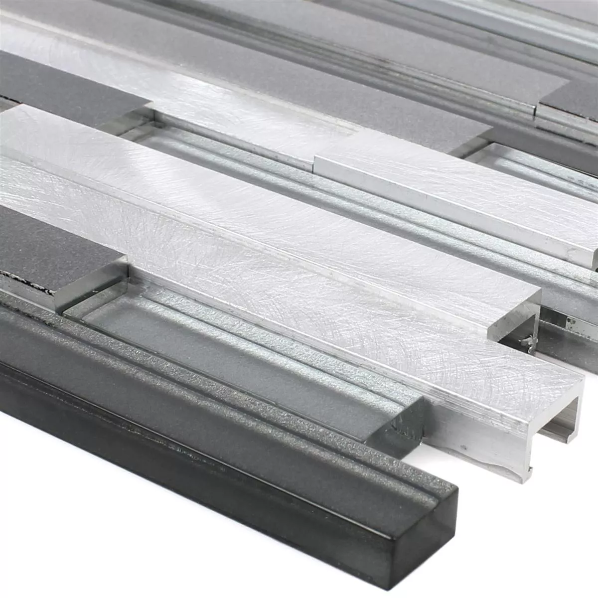 Mosaik Fliser Glas Metal Margariti Sort Sølv Mosaik Fliser Glas Metal Margariti Sort Sølv