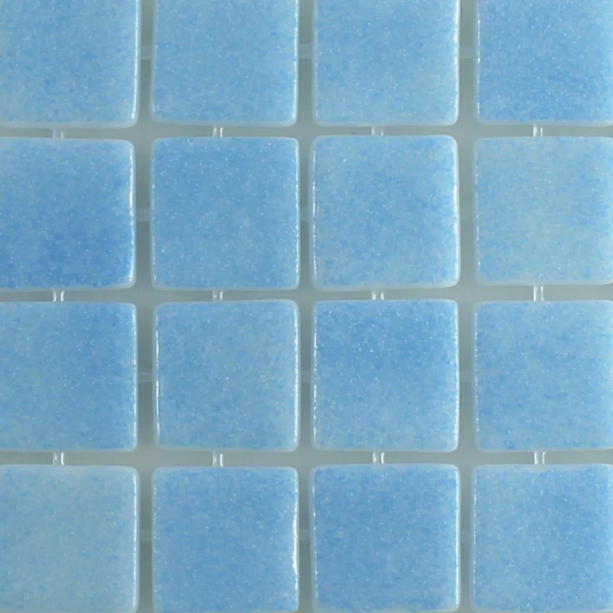 Prøve Glas Swimmingpool Mosaik Antonio Lyseblå