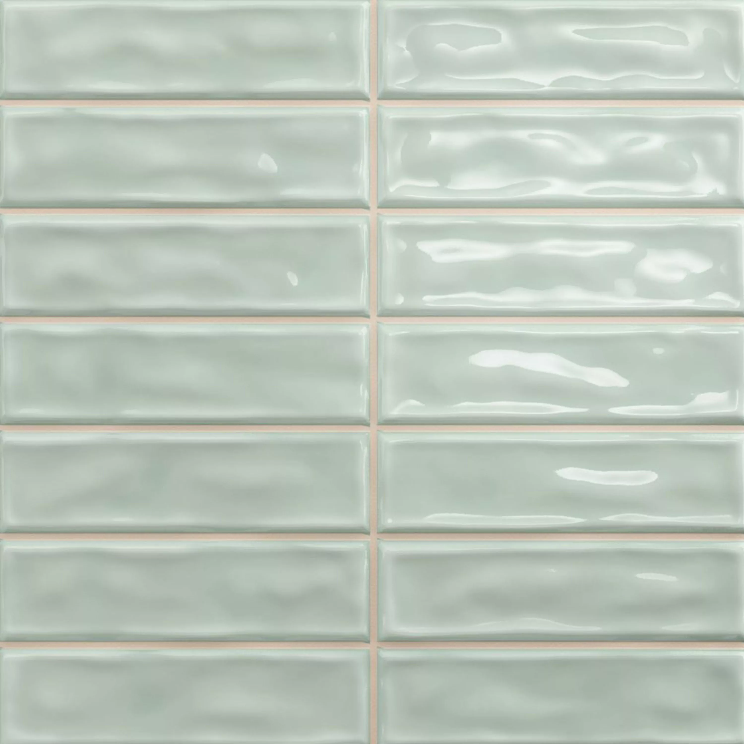 Vægfliser Verbania Stænger Strålende Bølgepap Turkis 20x20cm Vægfliser Verbania Stænger Strålende Bølgepap Turkis 20x20cm