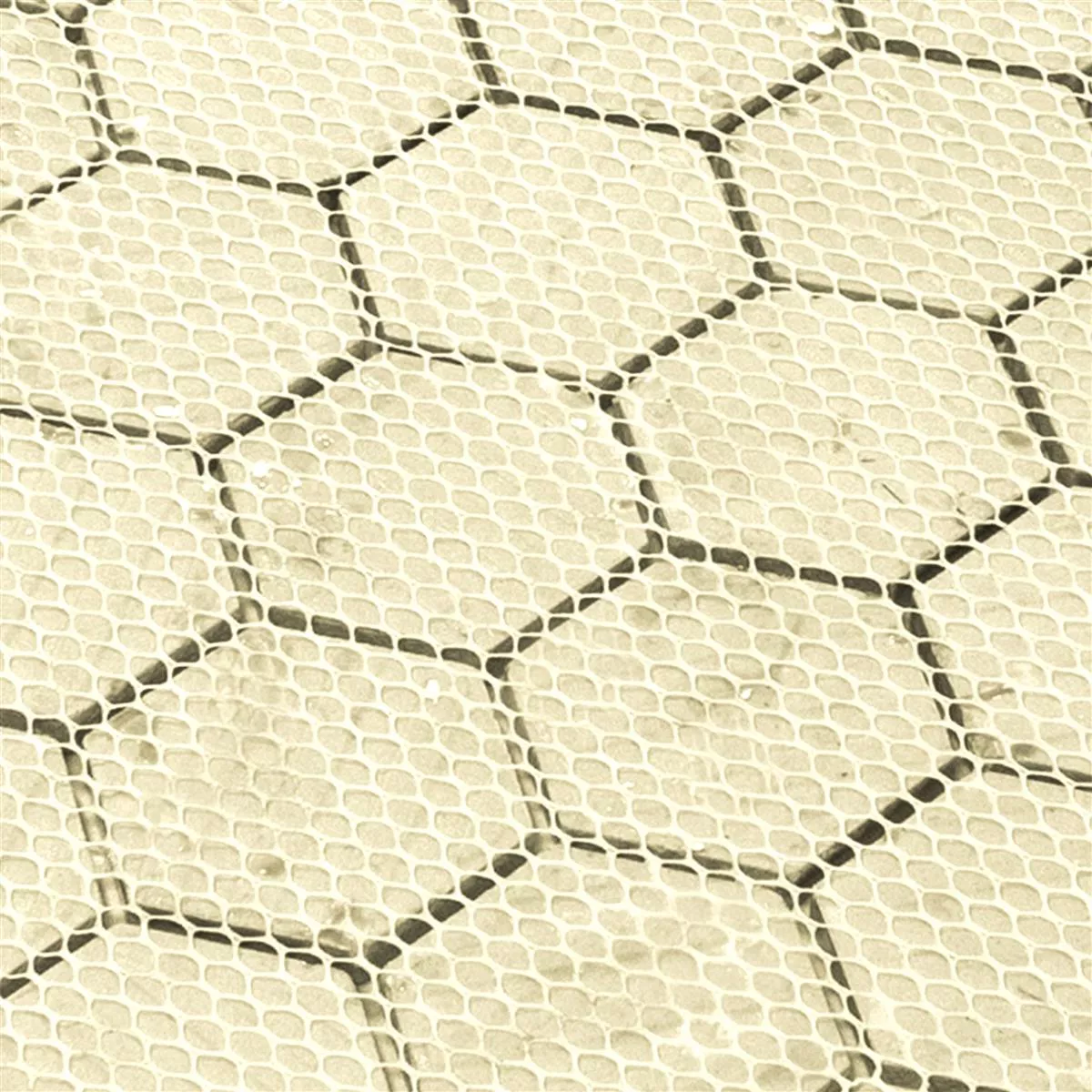 Prøve Keramik Mosaik Fliser Eldertown Hexagon Hvid