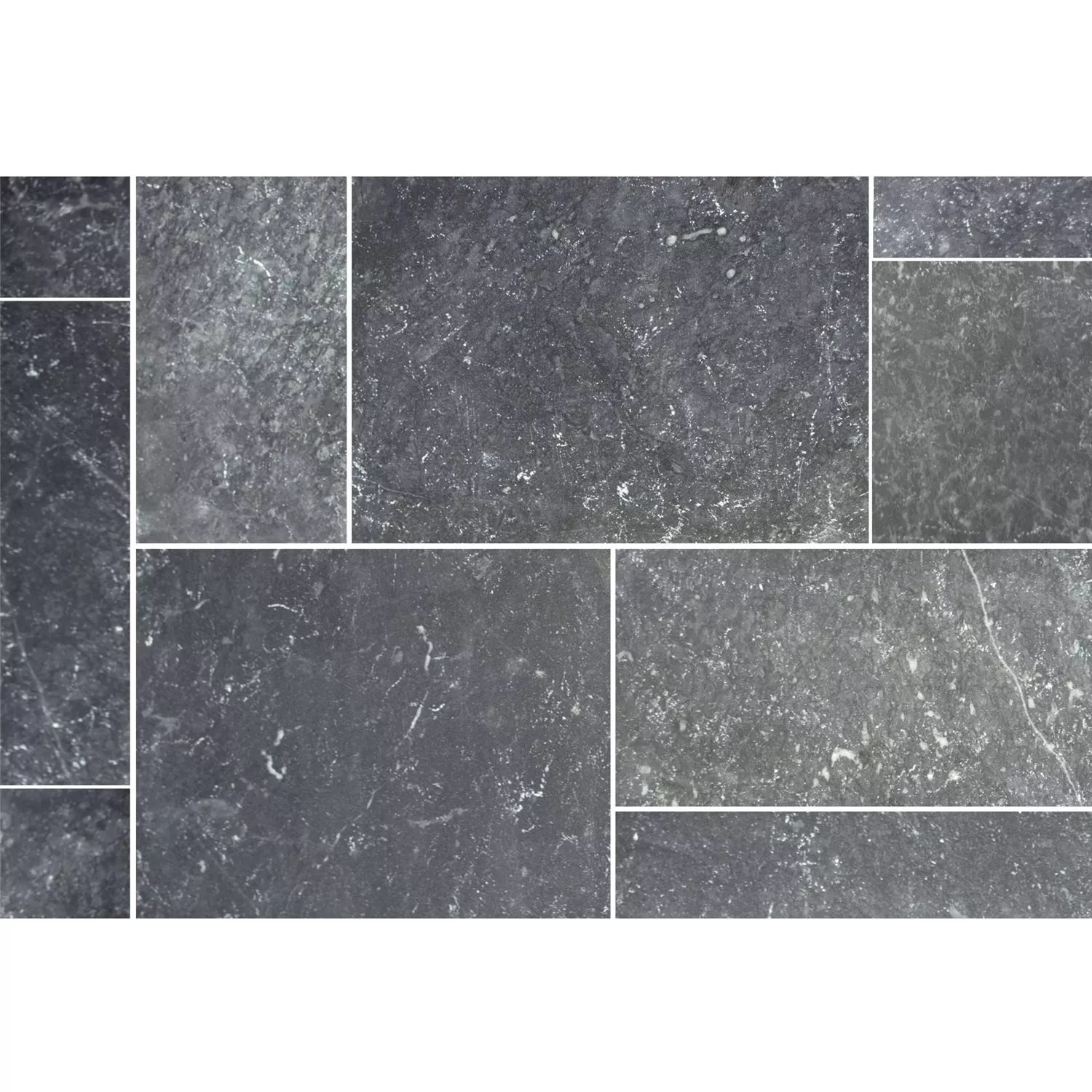 Naturstenfliser Visso Nero Roman Pattern Naturstenfliser Visso Nero Roman Pattern