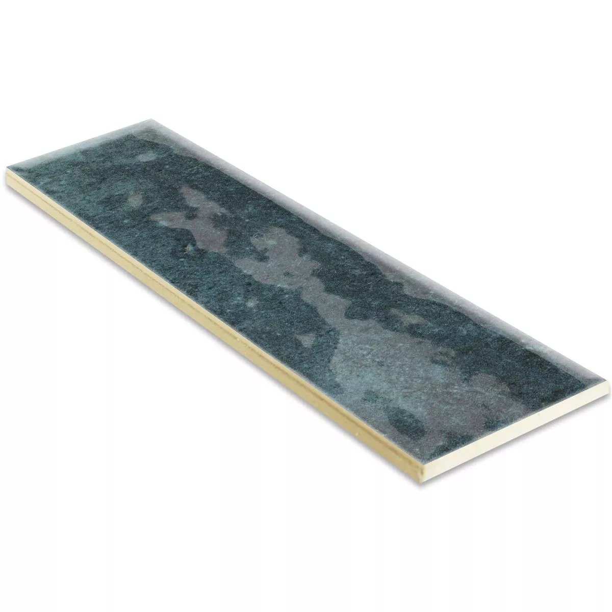 Vægfliser Arosa Strålende Bølgepap Blå Pacific 6x25cm