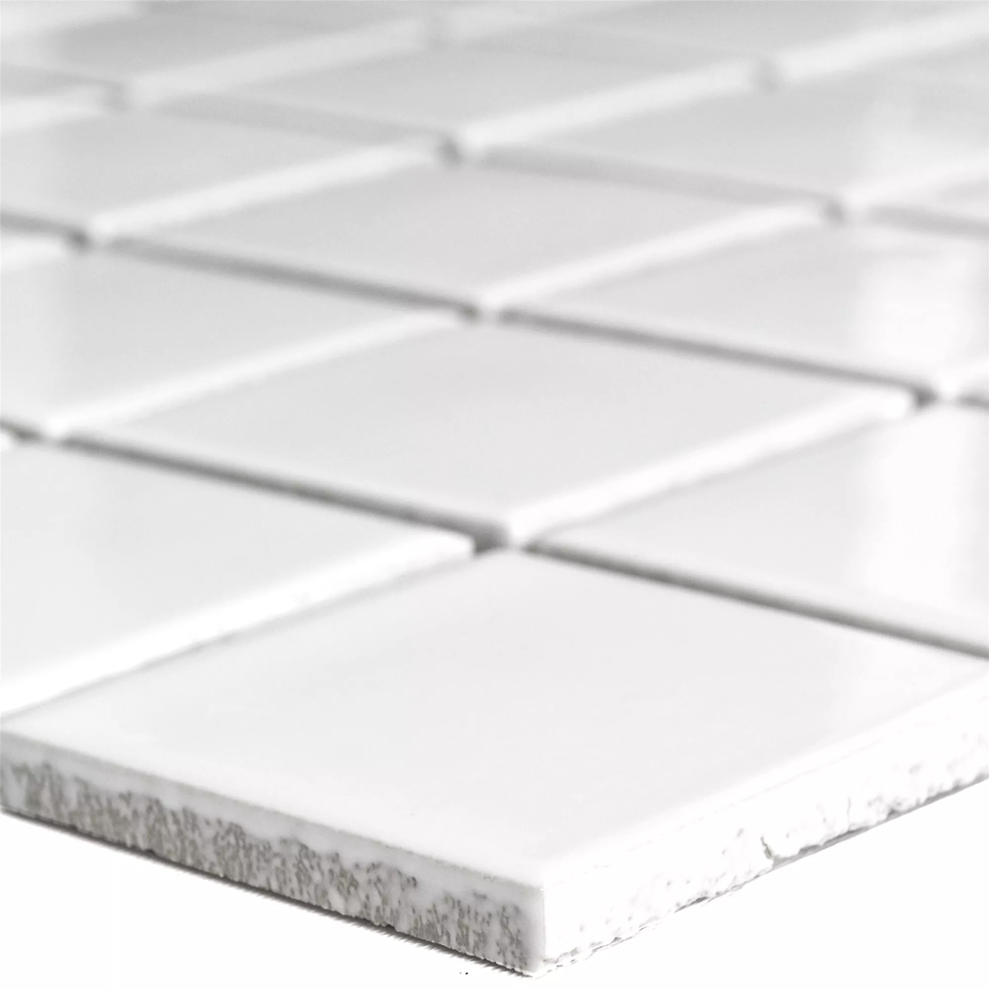 Keramik Mosaik Fliser Adrian Hvide Strålende Firkant 48 Keramik Mosaik Fliser Adrian Hvide Strålende Firkant 48