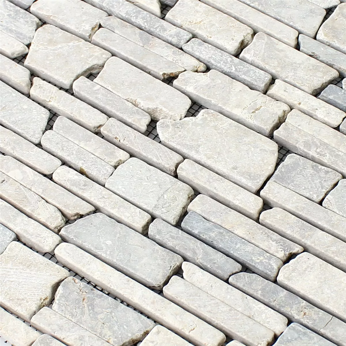 Mosaik Fliser Marmor Brick Uni Grey Mosaik Fliser Marmor Brick Uni Grey