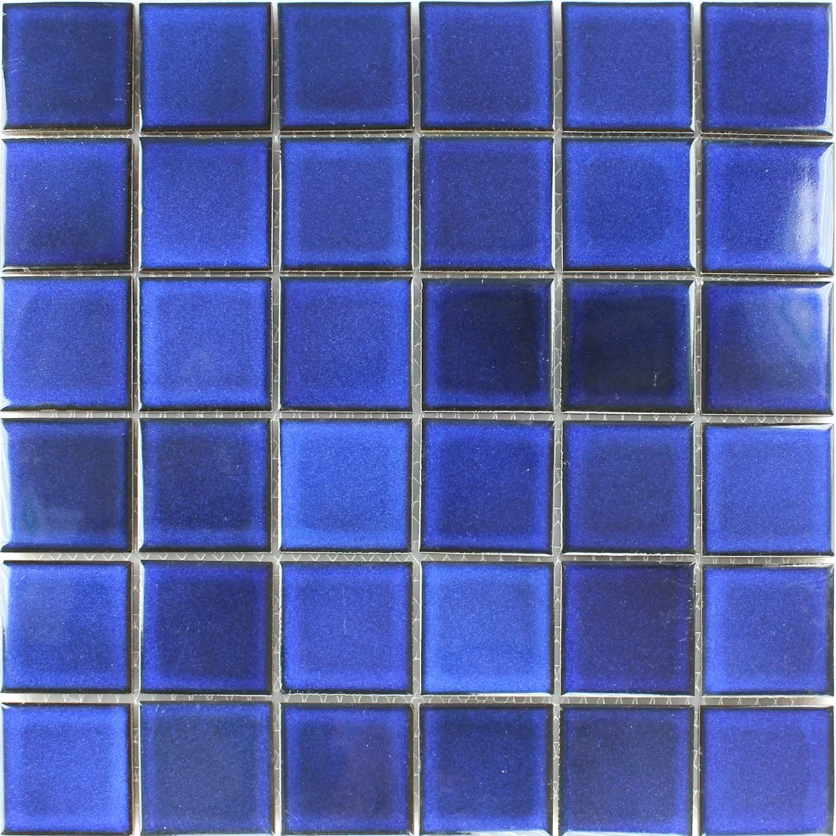 Mosaik Fliser KeramikSpejl Blå Uni