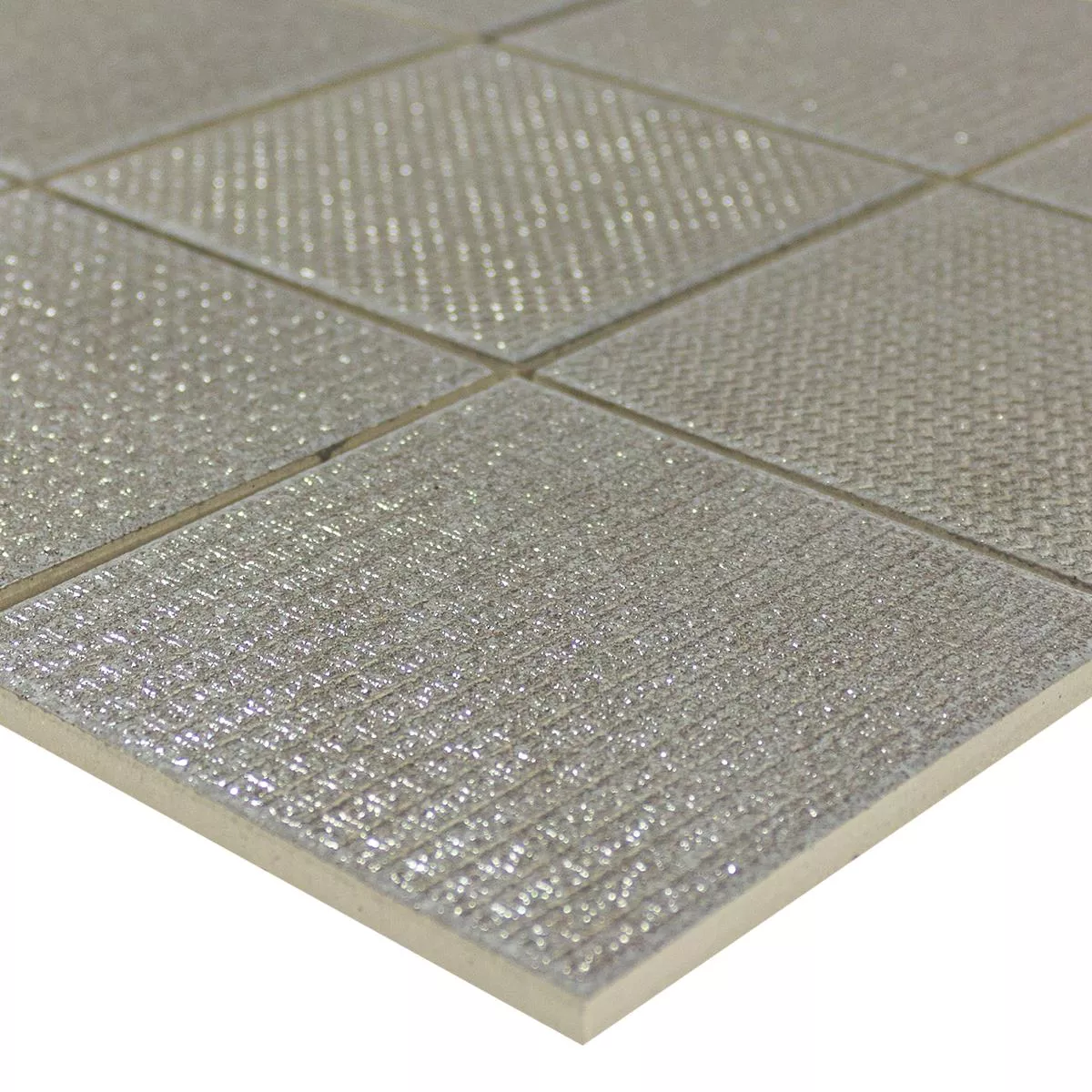 Areora Keramikmosaik Metallic Gra