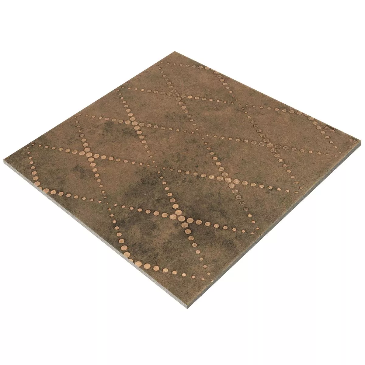 Prøve Gulvfliser Chicago Metal Optik Bronze R9 - 18,5x18,5cm - 2
