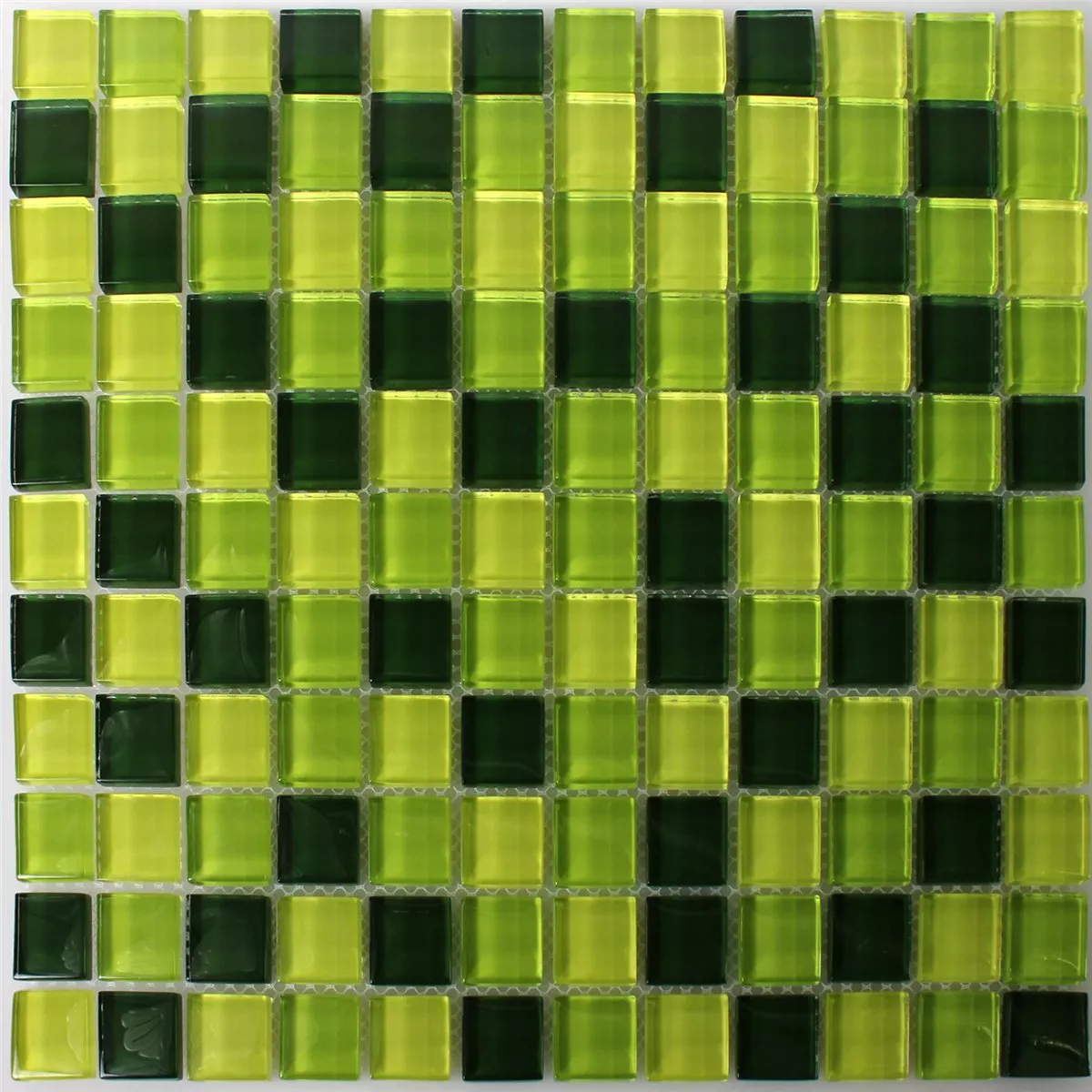 Glasmosaik Fliser 23x23x8mm Madagascar