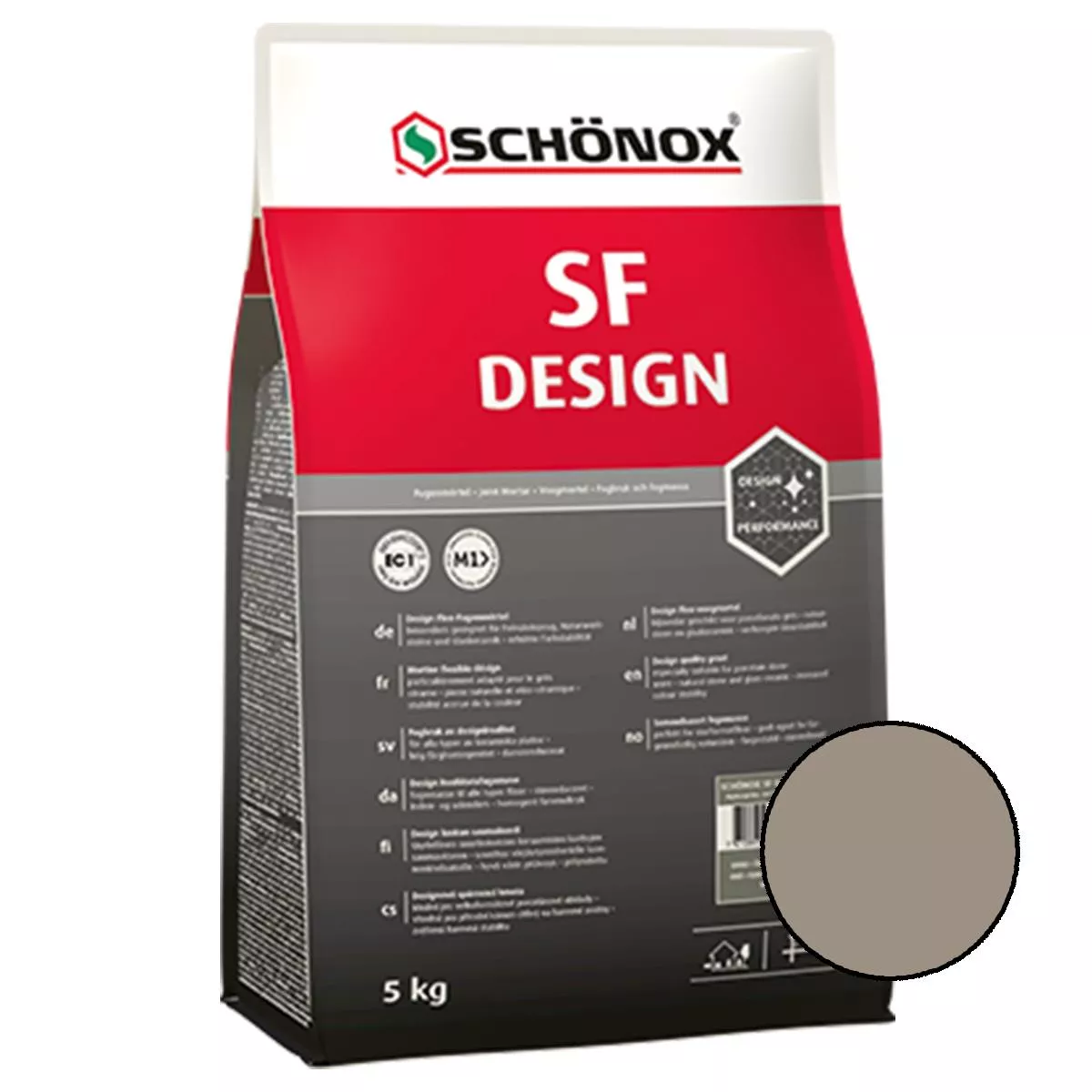 Fugemasse Schönox SF Design Sandgrå 5 kg Fugemasse Schönox SF Design Sandgrå 5 kg