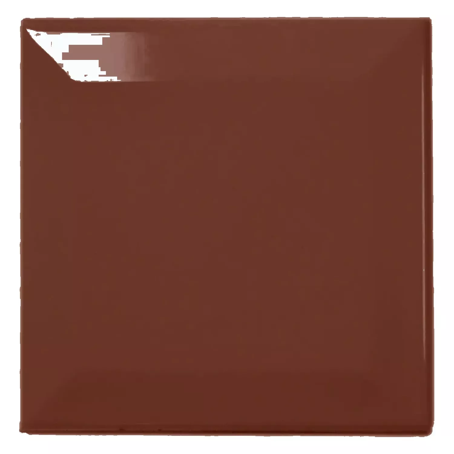 Metro flise Brun Strålende 10x10 cm Med Facet Catarina Marron