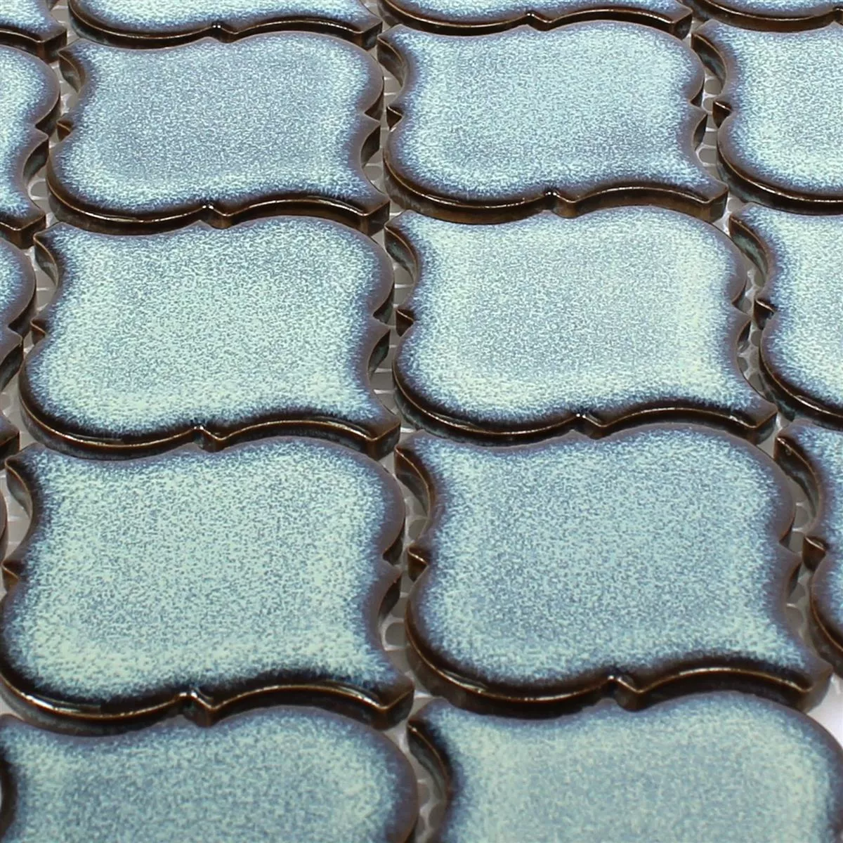 Prøve Keramik Mosaik Fliser Trier Florentiner Blå