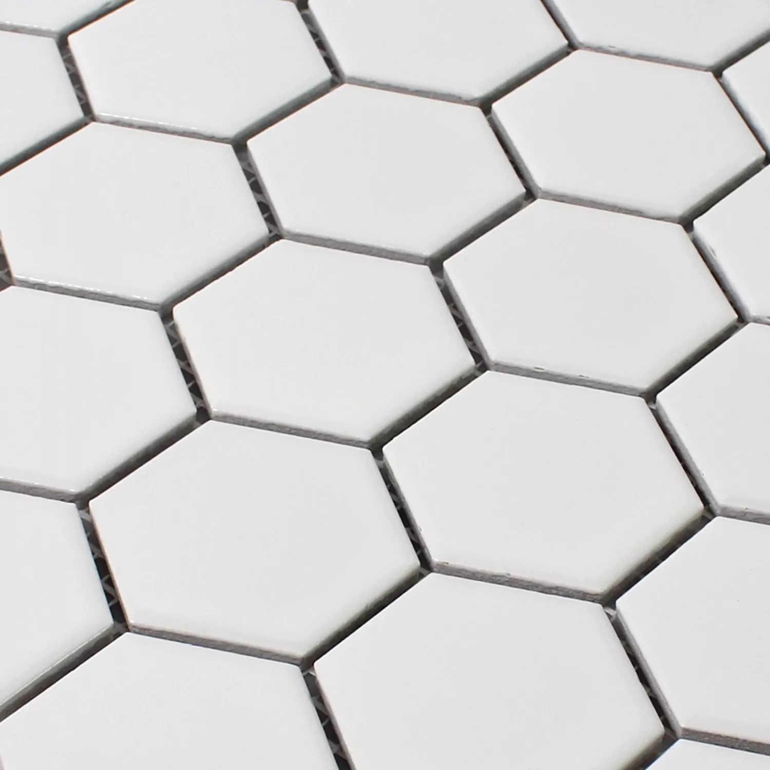 Mosaik Fliser Keramik Hexagon Hvid Måtte