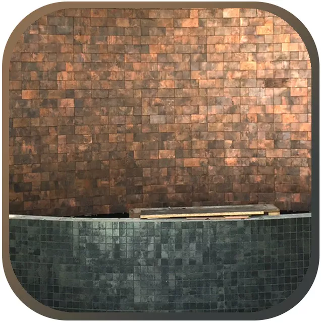 Metalmosaikfliser universelt anvendelige