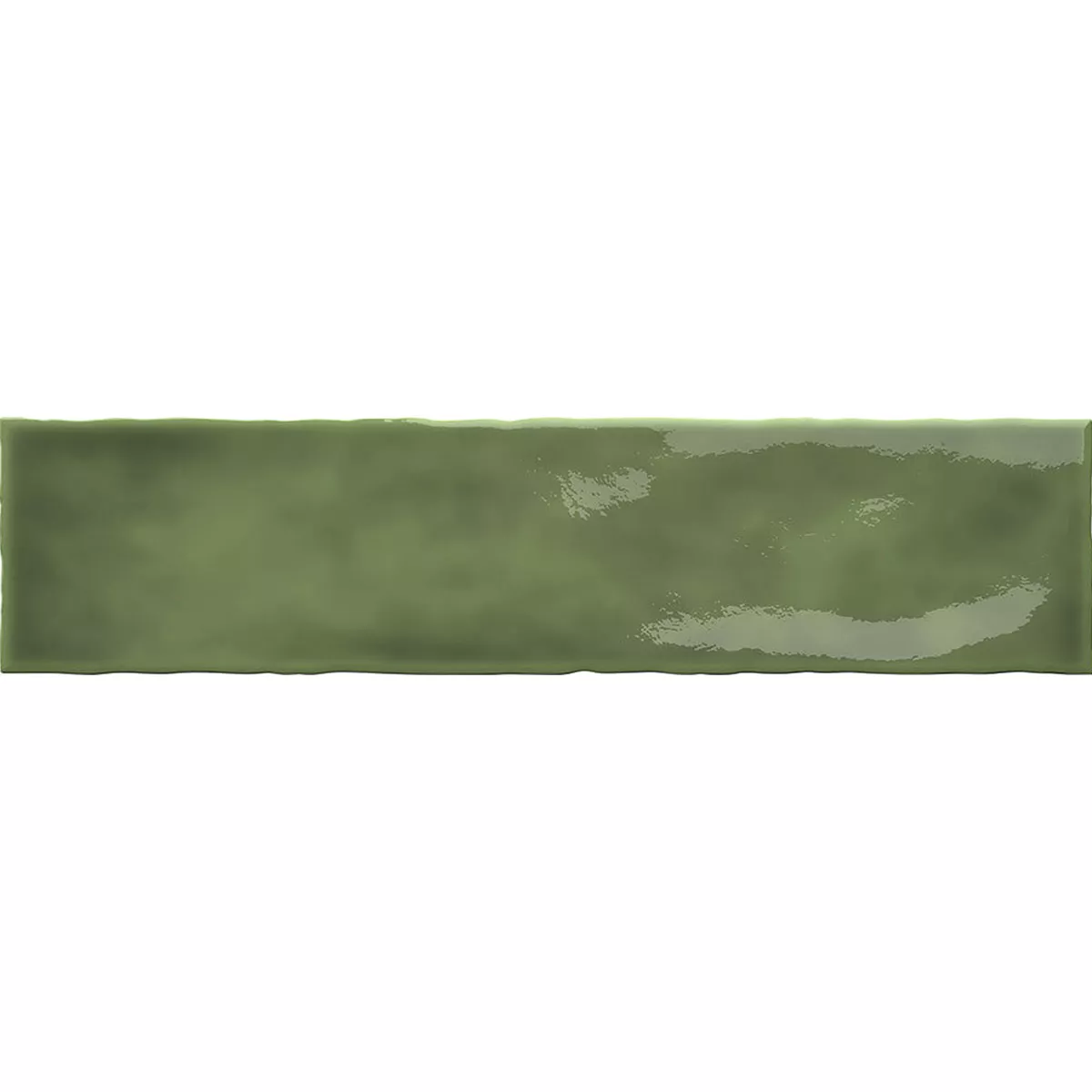 Vægfliser Lugo Bølgepap Grøn 7,5x30cm