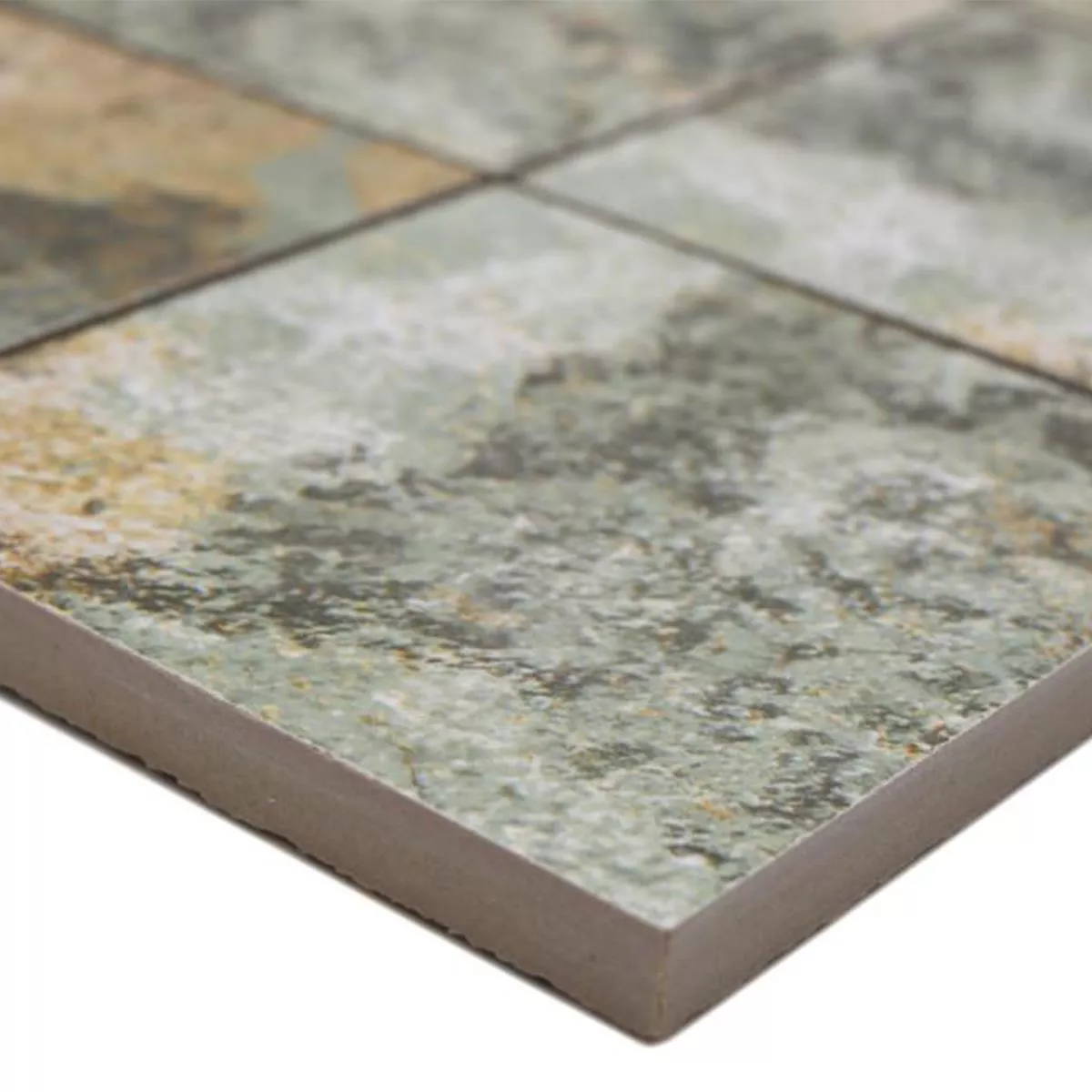 Keramikmosaik Fliser Moonlight Brun Grøn 95x95mm