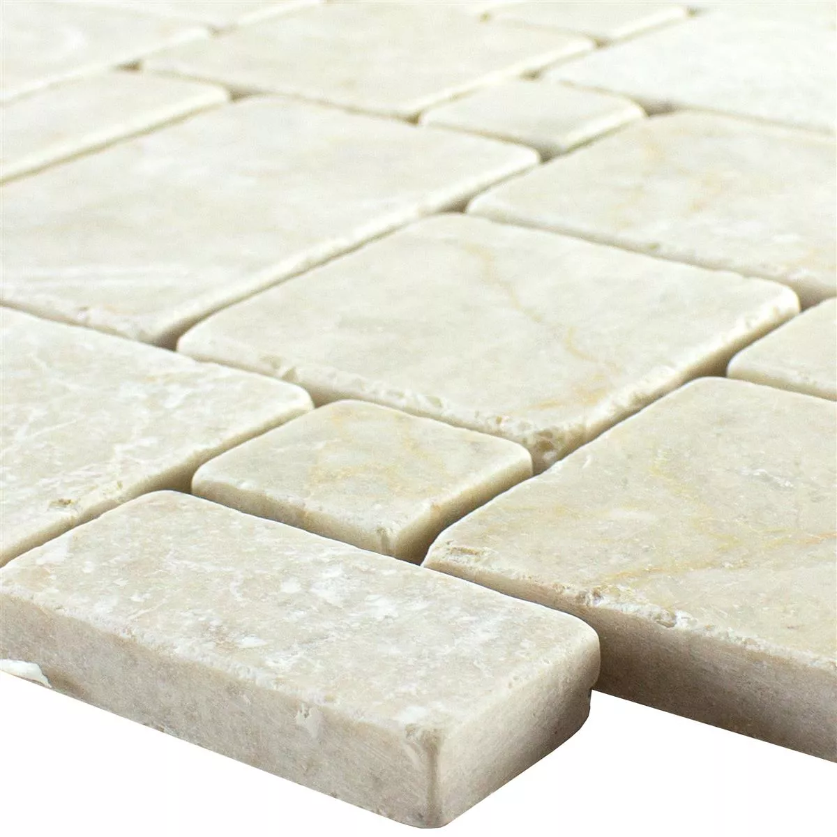 Natursten Marmor Mosaik Fliser Kilkenny Cream