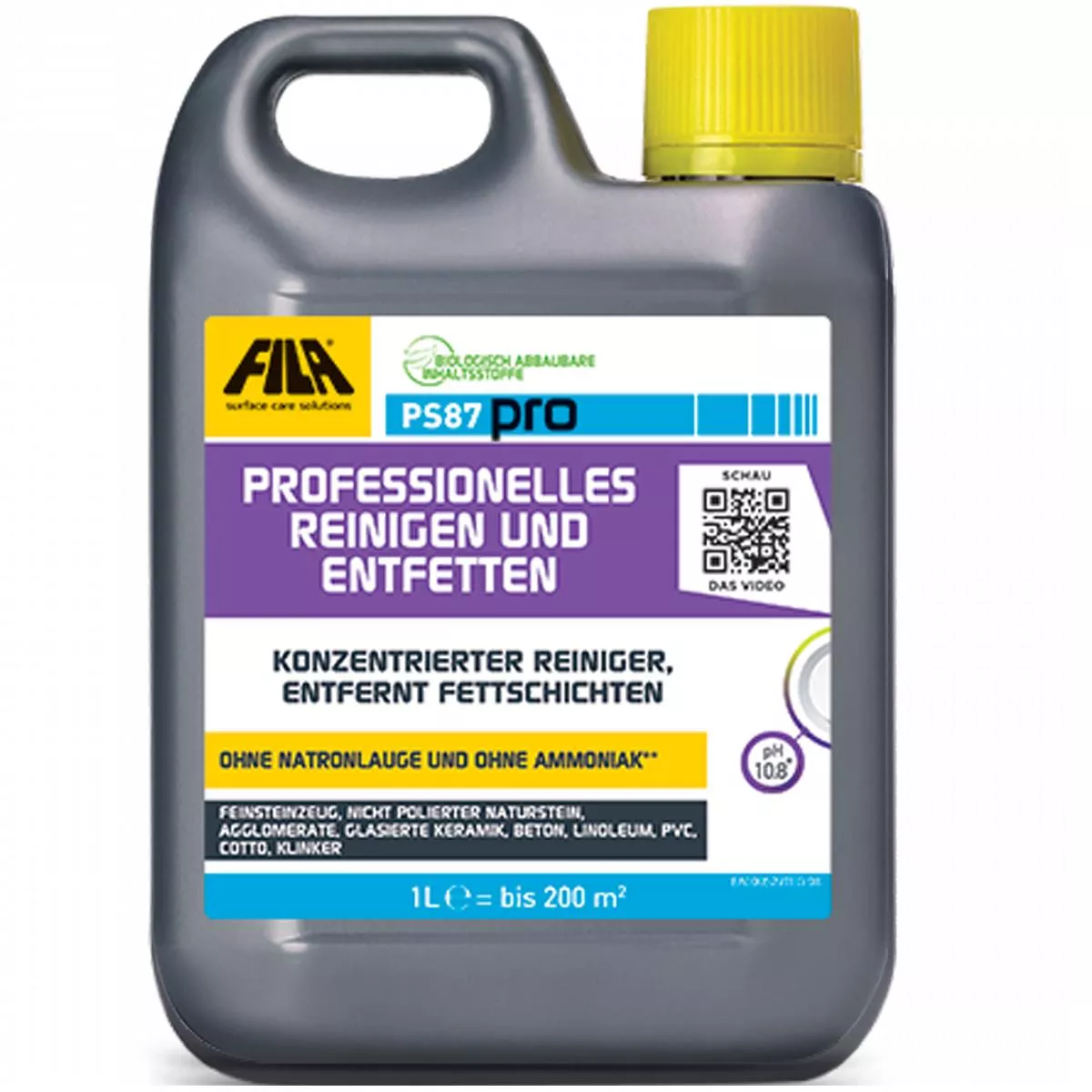 Fila PS87 PRO rengøring og affedtning 5 liter Fila PS87 PRO rengøring og affedtning 5 liter