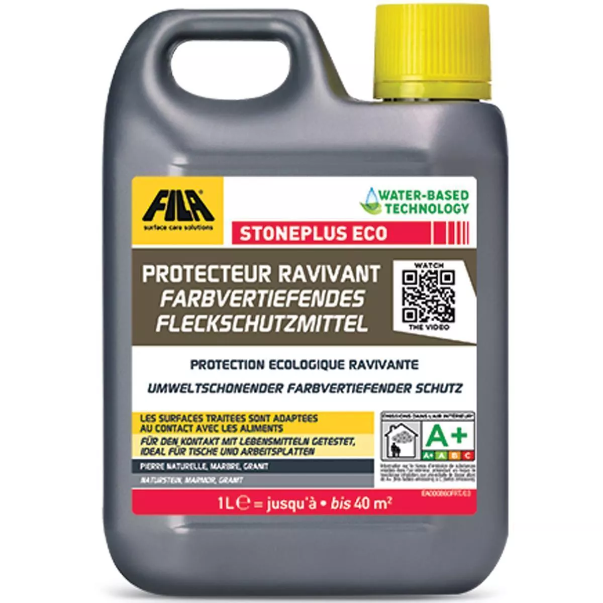 Fila STONEPLUS ECO naturstensbeskyttelsesmiddel med farveforstærkning 375 ml Fila STONEPLUS ECO naturstensbeskyttelsesmiddel med farveforstærkning 375 ml