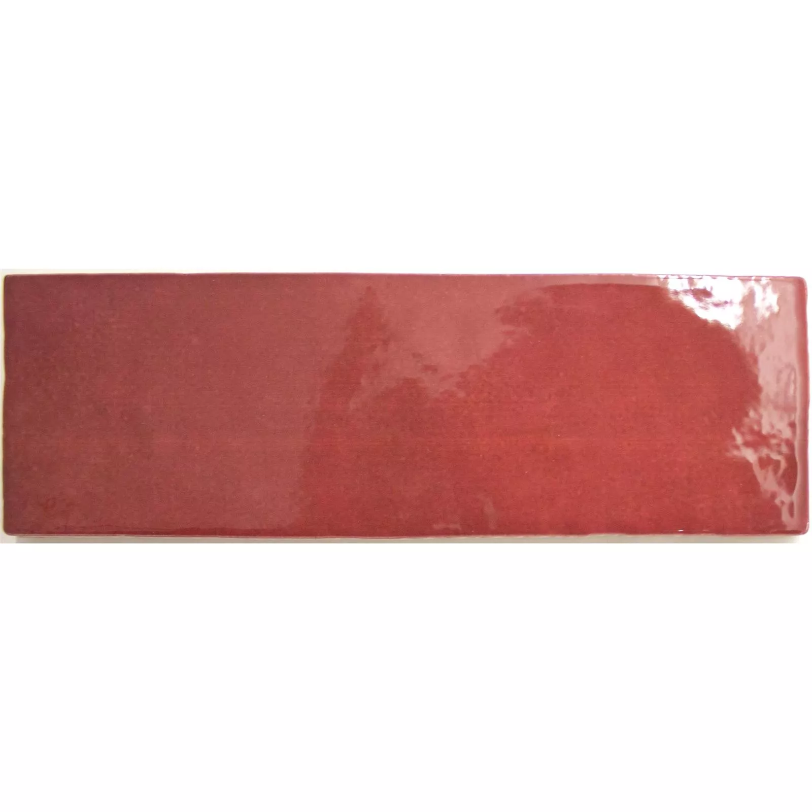 Vægfliser Concord Bølgeoptik Rød 6,5x20cm