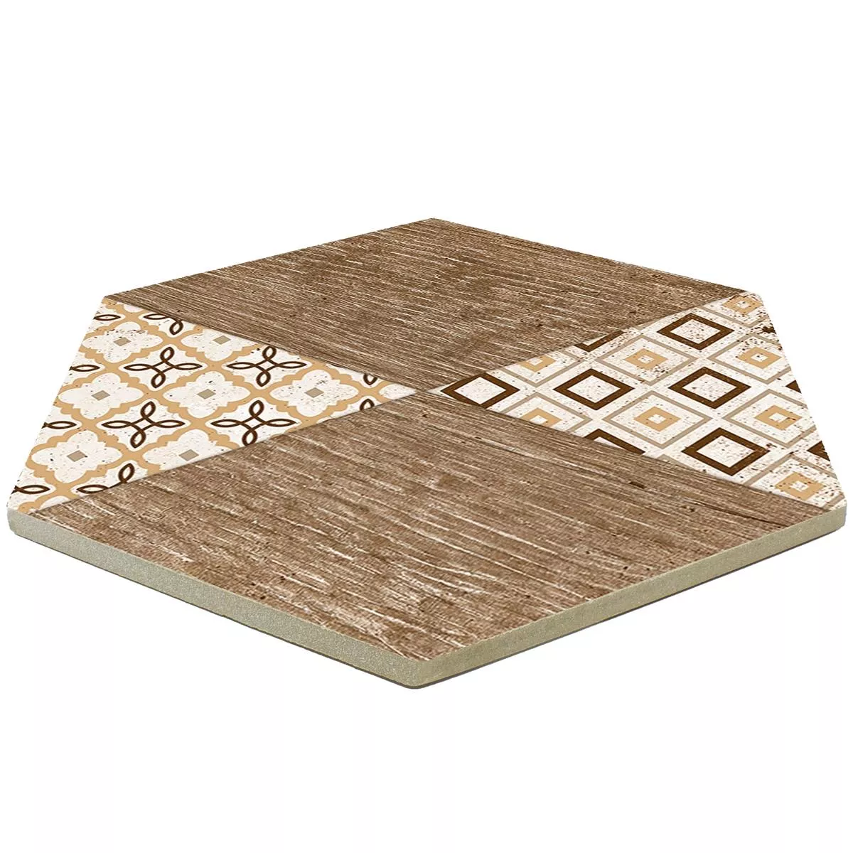 Porcellanato Fliser Isfahan Hexagon Beige 22,5 x 25,9cm