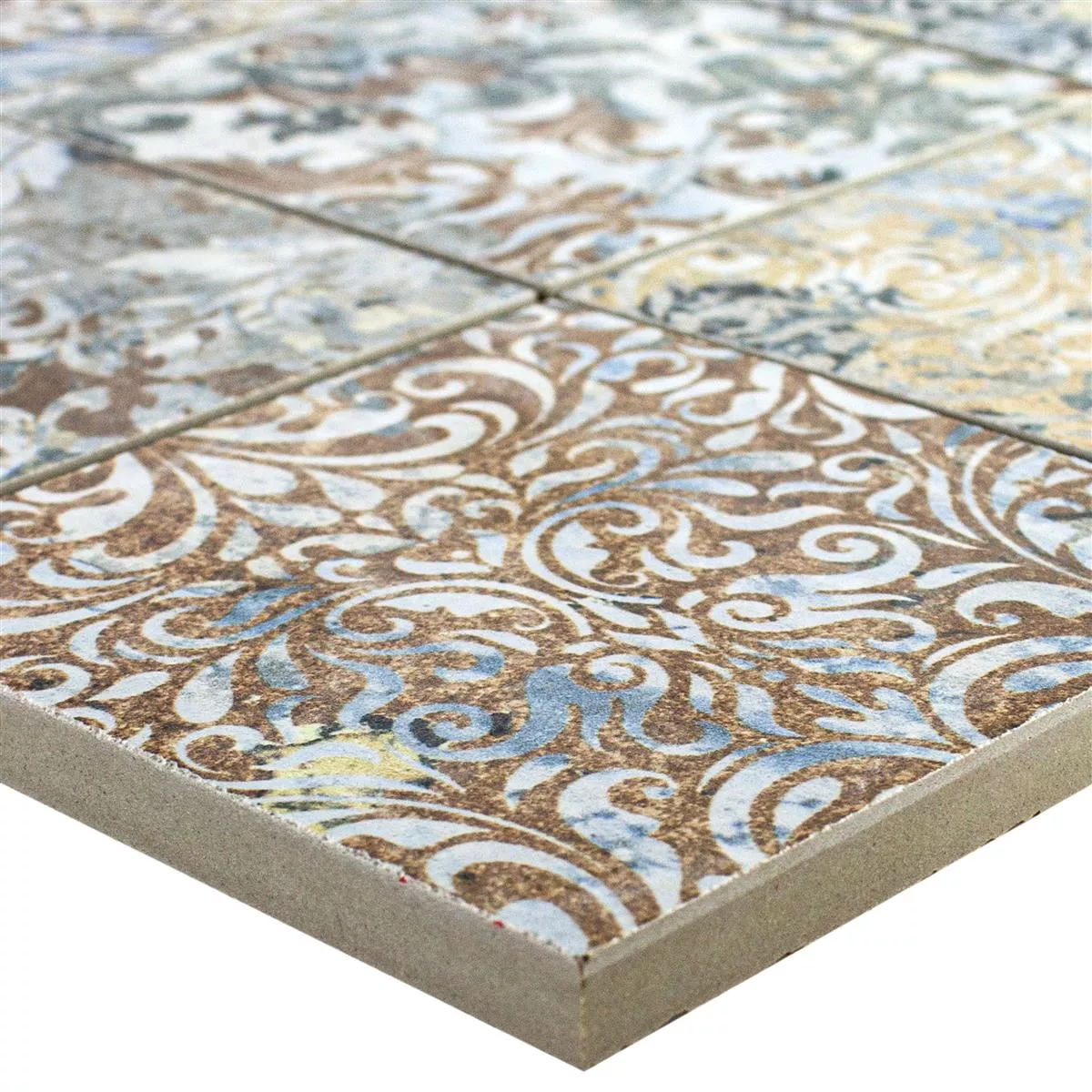 Keramikmosaik Fliser Patchwork Farverige 95x95mm Keramikmosaik Fliser Patchwork Farverige 95x95mm