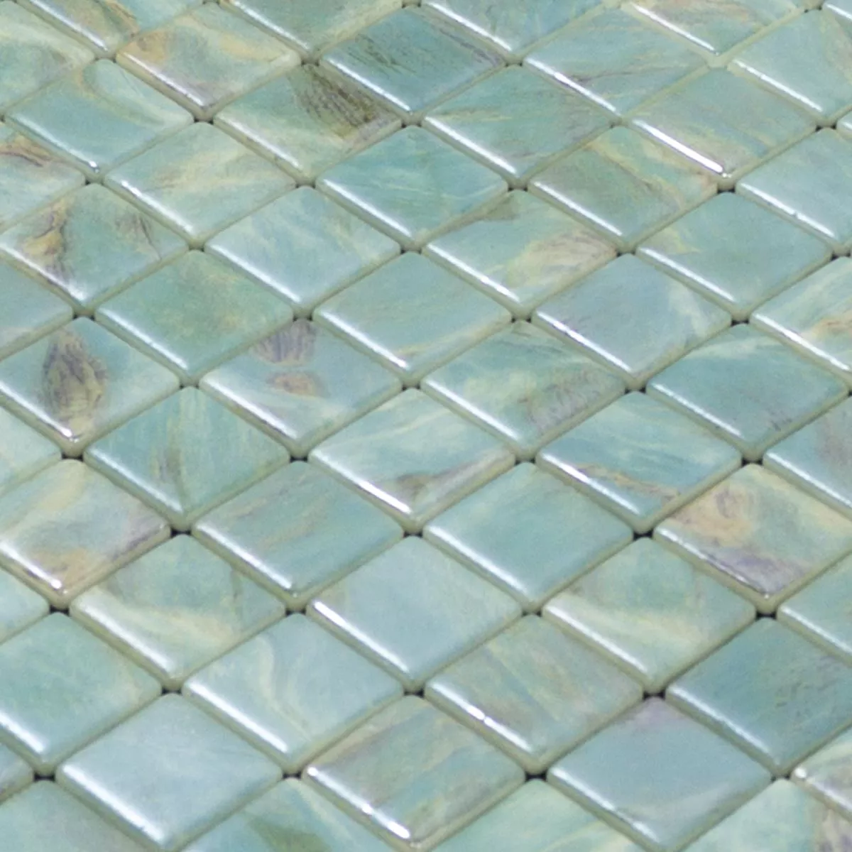 Glas Swimmingpool Mosaik Alassio Turkis 25